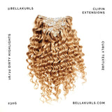 #18/22 Dirty Blonde Highlights - Curly