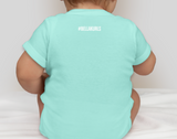 Wild Hair Don't Care Infant Jersey One-Piece: Aqua