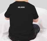 Wild Hair Don't Care Toddler Jersey T-Shirt: Black